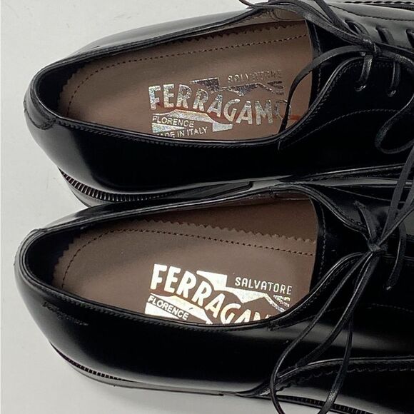 Salvatore Ferragamo Men\'s Seul Leather Oxford Shoes size 7.5E